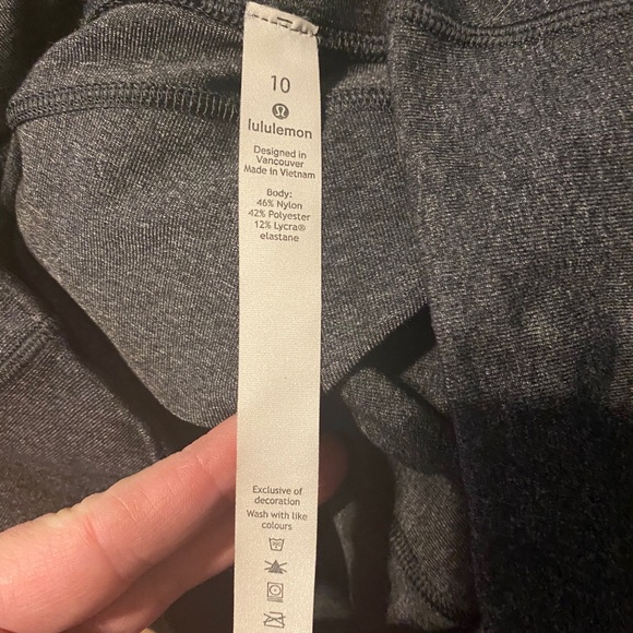 Charcoal Grey Lululemon Leggings - Picture 3 of 4